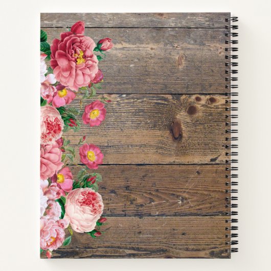 ピンクローゼウッドキッチンアツファミリーレシピ ノートブック (裏面)