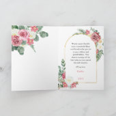 ピンクローゼオーキッドハッピーマザーズデイ・マザー・イン・ロー カード (内部)