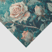 ピンクローゼスオンティール（緑がかった色） 薄葉紙 (詳細)