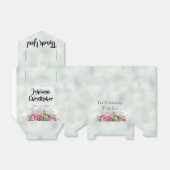 ピンクローゼスサンキュー結婚式の引き出物ボックス フェイバーボックス (折り畳みなし)