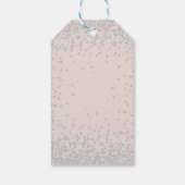 ピンクローゼスシルバーグリッタースウィート16サンキュー ギフトタグ (裏面)