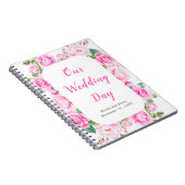 ピンクローゼスフローラウェディングプランナー ノートブック (右側)