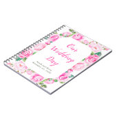 ピンクローゼスフローラウェディングプランナー ノートブック (左側)