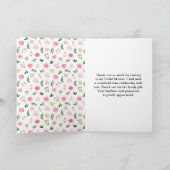 ピンクローゼスフローラブライダルシャワー サンキューカード (内部)