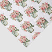 ピンクローゼスフローラメイソンジャー 薄葉紙 (詳細)