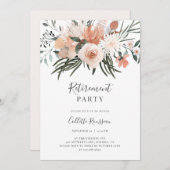 ピンクローゼスフローラ招待状 招待状 (正面/裏面)