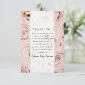 ピンクローゼス写真悔やみや弔慰葬儀記念 サンキューカード (スタンド正面)