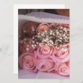 ピンクローゼス招待状 招待状 (正面/裏面)