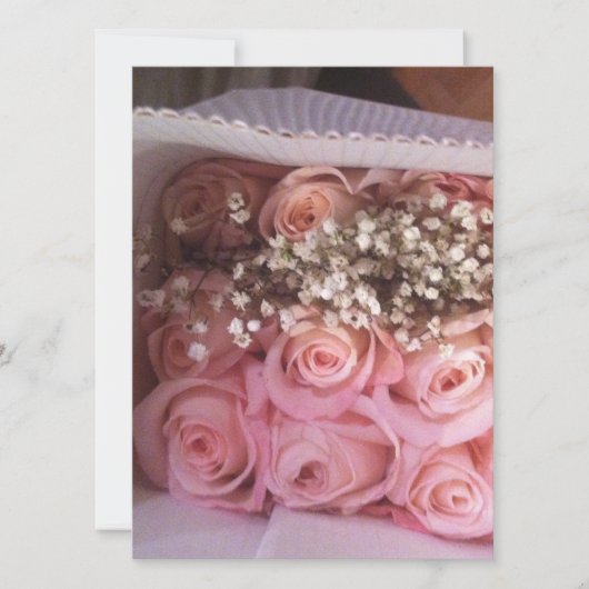 ピンクローゼス招待状 招待状 (正面)