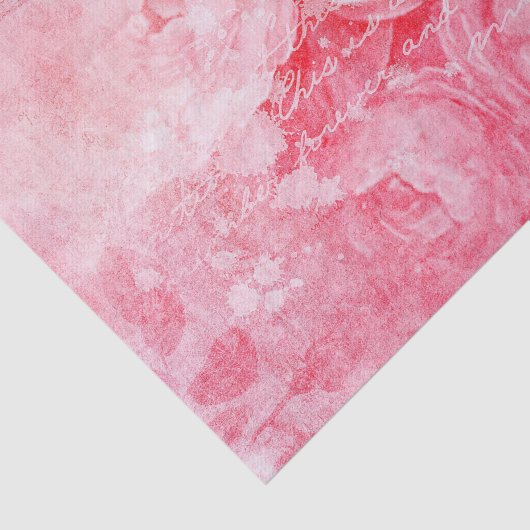 ピンクローゼス書スクリプトの動揺してアンティーク 薄葉紙 (詳細)