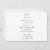 ピンクローゼス結婚式招待状 招待状 (裏面)