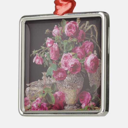 ピンクローゼス(バイフェルディナンドジョージヴァルデューラー) メタルオーナメント (左)