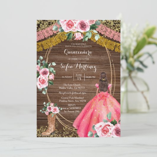 ピンクローゼス&ブーツチャラキンセアニェラ2 招待状 (スタンド正面)