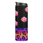 ピンクローゼスwithアニマルプリント タンブラー (回転右)