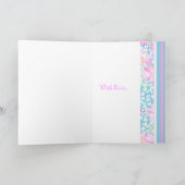 ピンクローゼズジューン誕生日カードおばあちゃん カード (内部)