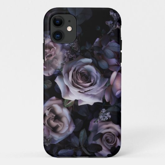 ピンクローゼズダーク&ムーディ Case-Mate iPhoneケース (裏面)