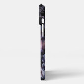 ピンクローゼズダーク&ムーディ iPhoneケース (左側面)