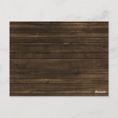 ピンクローゼズバーンウッド結婚ズテーブル番号 ポストカード (裏面)