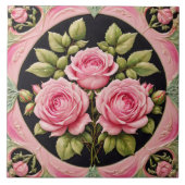 ピンクローゼズビューティフル人気があるコレクション タイル (正面)