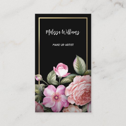 ピンクローゼズブラック 名刺 (正面)