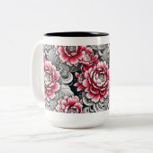 ピンクローゼズマグ ツートーンマグカップ (正面左)