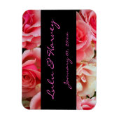 ピンクローゼパーソナル磁石 マグネット (縦)