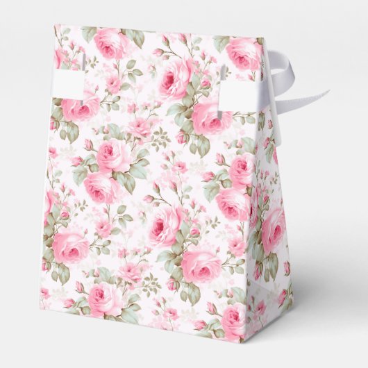 ピンクローゼピンクボウブライダルシャワーサンキュー フェイバーボックス (裏面サイド)