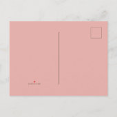 ピンクローゼフラワーガールの手押し車 案内ポストカード (裏面)