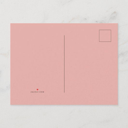 ピンクローゼフラワーガールの手押し車 案内ポストカード (裏面)