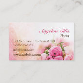 ピンクローゼフローリスト名刺 名刺 (正面)