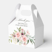 ピンクローゼベビーシャワーありがとう フェイバーボックス (裏面サイド)