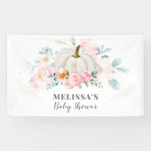 ピンクローゼベビーシャワーフローラカボチャ 横断幕 (横)