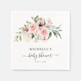 ピンクローゼベビーシャワー スタンダードカクテルナプキン