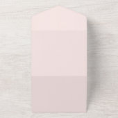 ピンクローゼユーカリプトゥス両結婚親のAll I オールインワン招待状 (外側)