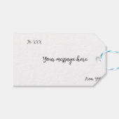 ピンクロータスインザモーニングライトギフトラベル ギフトタグ (正面(横))