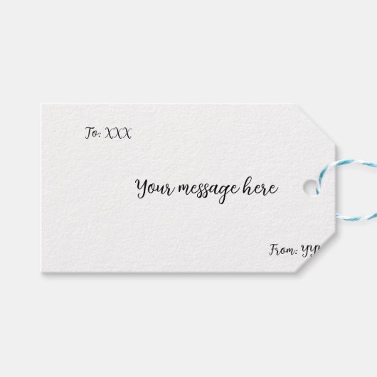 ピンクロータスインザモーニングライトギフトラベル ギフトタグ (正面(横))