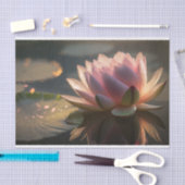 ピンクロータスインザモーニングライトティッシュペーパー 薄葉紙 (クラフト)