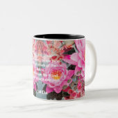 ピンクロータスウォーターリリマンダラパーソナライズされたツートン ツートーンマグカップ (正面右)