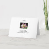 ピンクロータスカード カード (裏面)