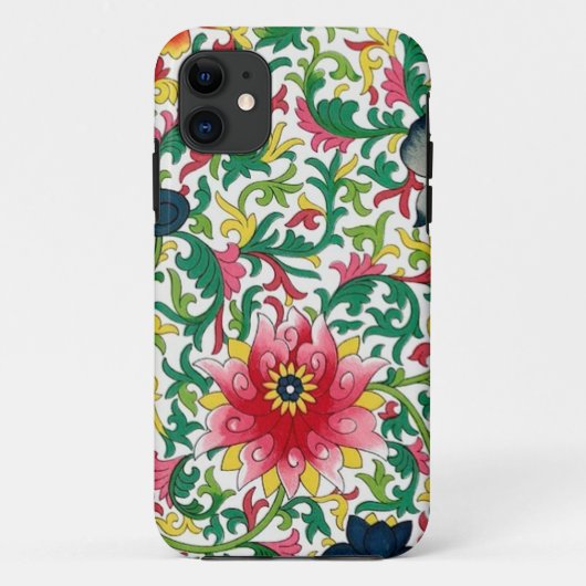 ピンクロータスガーデンチノワスリー植物学 Case-Mate iPhoneケース (裏面)