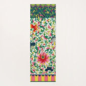 ピンクロータスガーデンボタニカルチノワセリー ヨガマット (裏面)