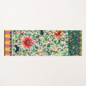 ピンクロータスガーデンボタニカルチノワセリー ヨガマット (正面(横))