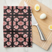 ピンクロータスクラシック キッチンタオル (四つ折り)