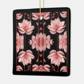 ピンクロータスクラシック セラミックオーナメント (左)