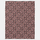 ピンクロータスクラシック フリースブランケット (正面)