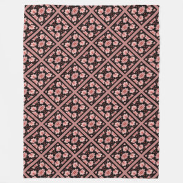 ピンクロータスクラシック フリースブランケット