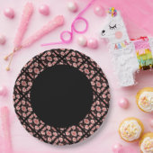 ピンクロータスクラシック ペーパープレート (パーティー)