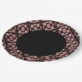 ピンクロータスクラシック ペーパープレート (アングル)