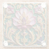 ピンクロータスコアスター ガラスコースター (裏面)