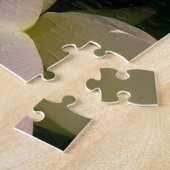 ピンクロータスフラワーIII夏フローラ ジグソーパズル (側面)